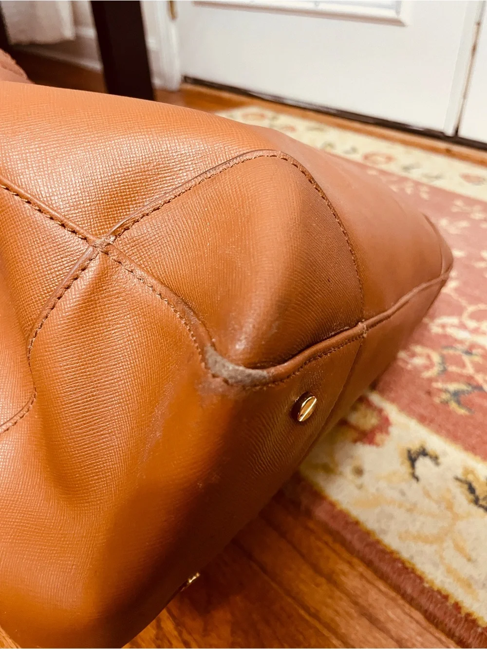 Tory Burch Robinson East West Luggage Saffiano Leather Tote Bag